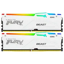 Memoria Ram Kingston Fury Beast DDR5 64GB (2X32GB) 6000MHZ RGB - Branco (KF560C36BWEAK2-64)
