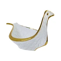 Centro de Mesa Concepts 441-647912 30 CM Blanco - Dorado