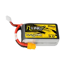 Gens Ace Tattu 18.5V 1550MAH R-Line 120C Lipo Racing 3.0 XT60