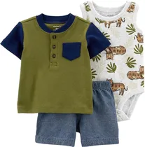 Conjunto Carter's 1O955210 - Masculino (3 Peças)
