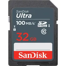Cartão de Memória Sandisk Ultra SDSDUNR-032G-GN3IN - 32GB - SD - 100MB/s  Cartão de M...