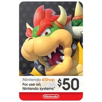 Cartão Nintendo Eshop Gift Card de 50USD