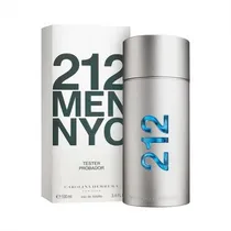 Tester Perfume Carolina Herrera 212 Men NYC Edt Masculino 100ML