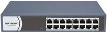 Hub Switch Hikvision DS-3E0116R-O Poe 16 Portas