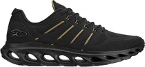 Tênis Olympikus Cyber 4 Preto/Dourado 43285288 - Masculino