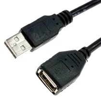 Cabo HLD USB 2.0 Macho/ Fêmea 3 Metros Preto