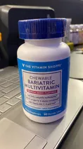 The Vitamin Shoppe Vitamina Multivi Bariatric 60CHEBERR Plastico Blanco