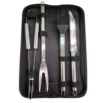 Kit de Churrasco de Aco Inox 4PZS