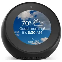 Relógio Despertador Smart Amazon Echo Spot com Alexa/Wi-Fi/Bluetooth - Black (Deslacrado)