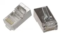 Conector RJ45 CAT6E - Blindado - 100PCS  Conector RJ...