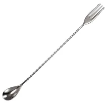 Garfo Colher para Mistura de Coquetel e Sucos de Aço Inoxidável 32CM