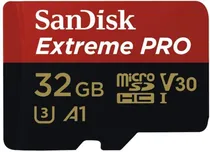 Memória Micro SDHC Uhs-I Sandisk Extreme Pro 32GB 100MB/s