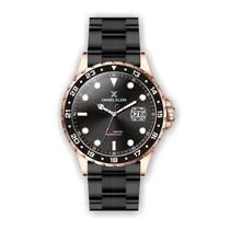 Relógio Analógico Masculino Daniel Klein Premium DK.1.12350-3 - Preto e Rosa Ouro