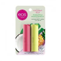 Kit Protetor Labial Eos Coconut Milk Pineapple Passion Fruit Sitck 2PCS