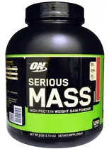 Optimum Nutrition Serious Mass Alta Proteína para Ganho de Peso- Strawberry 6LB (2,72 KG)