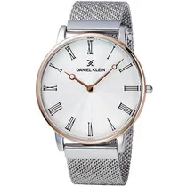 Relógio Analógico Daniel Klein Fiord DK11886-4 Masculino, Metal - Prata e Rosa Ouro