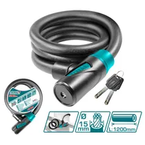 Cadeado para Bicicleta Total TBK11512 15X1200MM