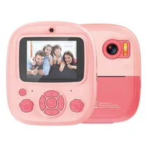 Câmera Digital XO-XJ04 - Tela 2.4" - Rosa  Câmera Digi...