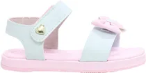 Sandália Infantil Pé com Pé 41429-150 - Rosa/Branca