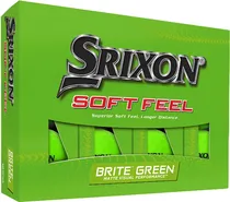 Bola de Golfe Srixon Soft Feel Brite Green (12 Unidades)