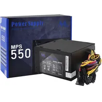 Fonte de Alimentação para PC Mtek MPS-550 ATX 550W/Bivolt - Preto