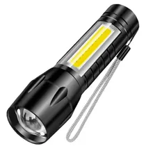 Mini Lanterna Wolulu AS-51731 Cob+Xpe / Recarregavel - Preto