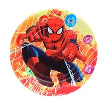 Pratos Descartaveis para Festa Homem Aranha 10 Unidades 23 X 23 CM