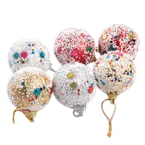 Bola de Natal Colorida 5CM 6 Peças.