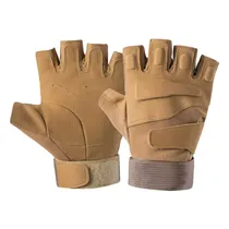 Luvas Táticas para Motocicleta Sem Dedos SP59003 Tam. XL - Bege