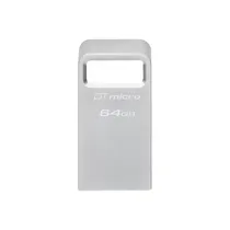 Pendrive Kingston Datatraveler Micro 64GB USB 3.2 - Prata (DTMC3G2/64GB)