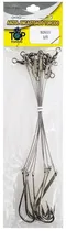 Anzol Top Fishing 92611 Encastoado Torcido 3/0 com 10 Pçs