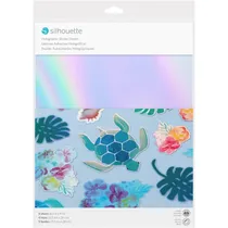 Papel Adesivo Holográfico Silhouette para Impressão 8 Unidades - Arco-Íris 22 X 28 CM