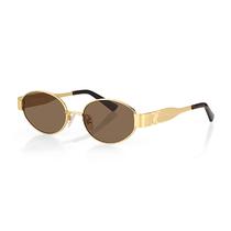 Oculos de Sol Feminino Daniel Klein DK4326-2 / Estilo Oval - Dourado/Marrom