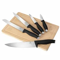 Conjunto de Facas Berlinger Haus com Tábua de Cortar 6 Peças