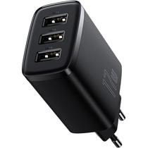 Carregador Baseus Compact 17W 3 X USB-A - Preto (CCXJ020101)