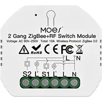 Interruptor Inteligente Moes MS-104BZR 2 Gang