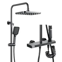Chuveiro Inteligente SH-3303-H com 2 Chuveiros de Mão / Coluna de Chuveiro - Cold/Hot Gray