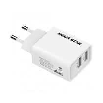 Cargador de Pared Mega Star CH331 Dual USB Bivolt