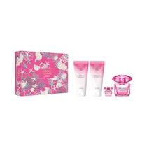 Kit Perfume Versace Bright Crystal Absolu Eau de Parfum 90ML +5ML + Body Lotion 100 ML + Shower Gel 100ML