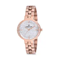 Relógio Analógico Feminino Daniel Klein Premium DK12068-2 - Rosa Ouro