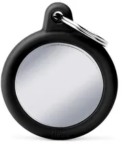 Medalha de Identificação Myfamily Hushtag HTB04BLACK - Cromado/Preto