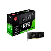 Placa de Video MSI LP Oc 6GB Nvidia Geforce RTX3050 GDDR6 912-V812-023 96BITS 1492MHZ, 2XHDMI, Displayport, Lowprofile
