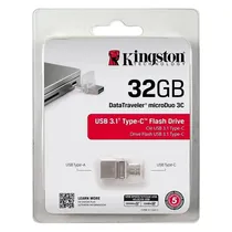 Pendrive Kingston Datatraveler Microduo 3C 32GB USB 3.1 - DTDUO3C/32GB