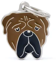Medalha de Identificação Myfamily Friends Cão Bullmastiff MF73BULL