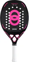 Raquete de Beach Tennis Joog Infinity 3K Pro Full Carbon Eva Pro - Preto/Rosa