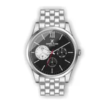 Relógio Analógico Masculino Daniel Klein Exclusive DK.1.12484-2 - Prata e Preto