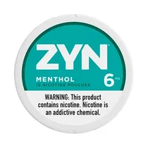 Pouches ZYN Menthol 6MG