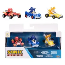 Jakks Sonic Die Cast 1/64 3 Pack 2414