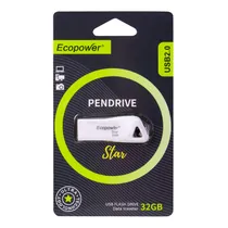 Pendrive Ecopower Star 32GB - Branco