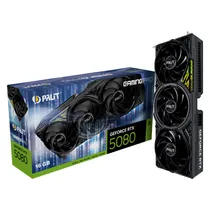 Placa de Vídeo RTX-5080 16GB GDDR7 256BIT Palit Gaming Pro NE75080019T2-GB2031Y